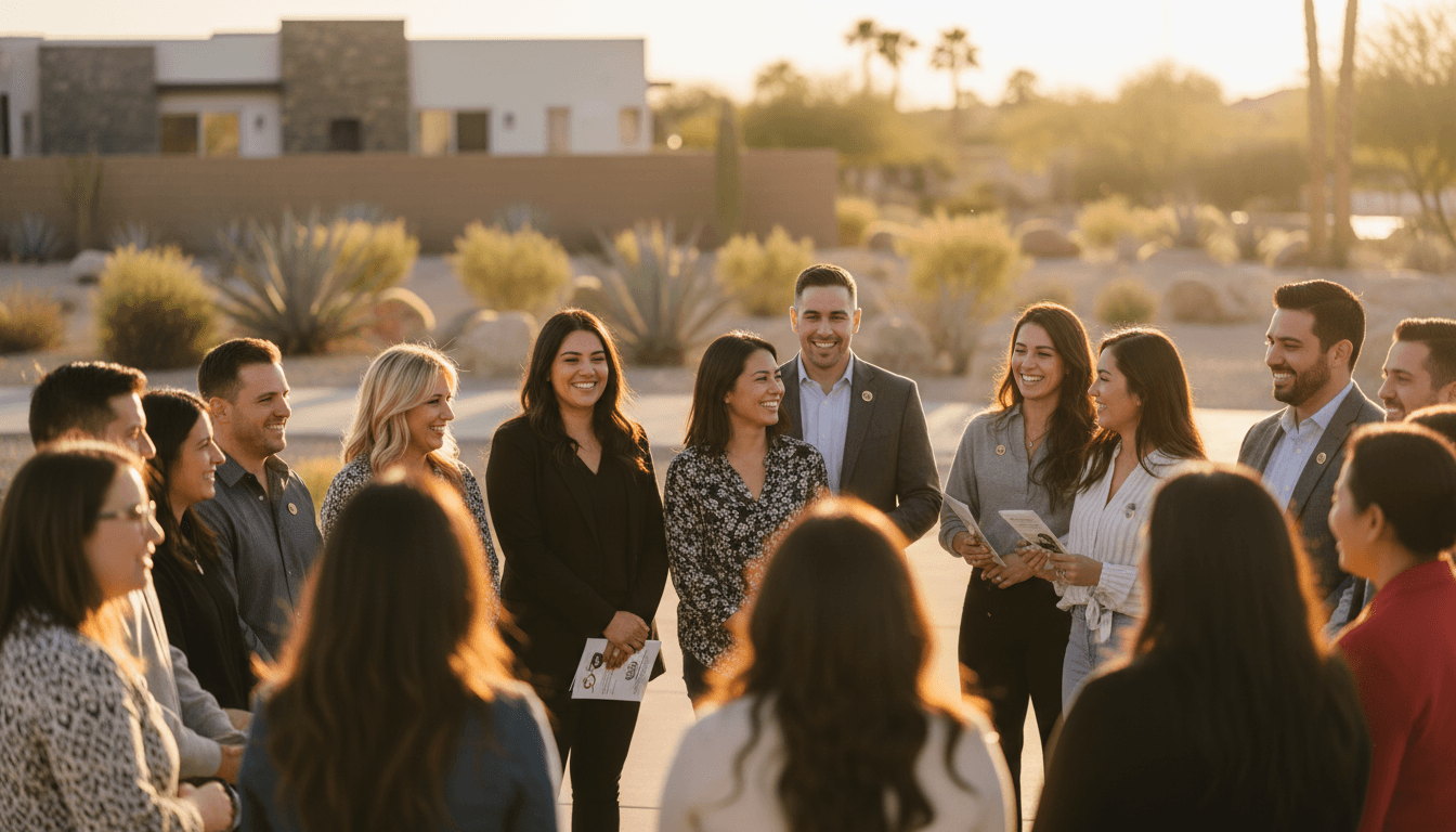 Diverse community members gathered at a local Las Vegas partnership event