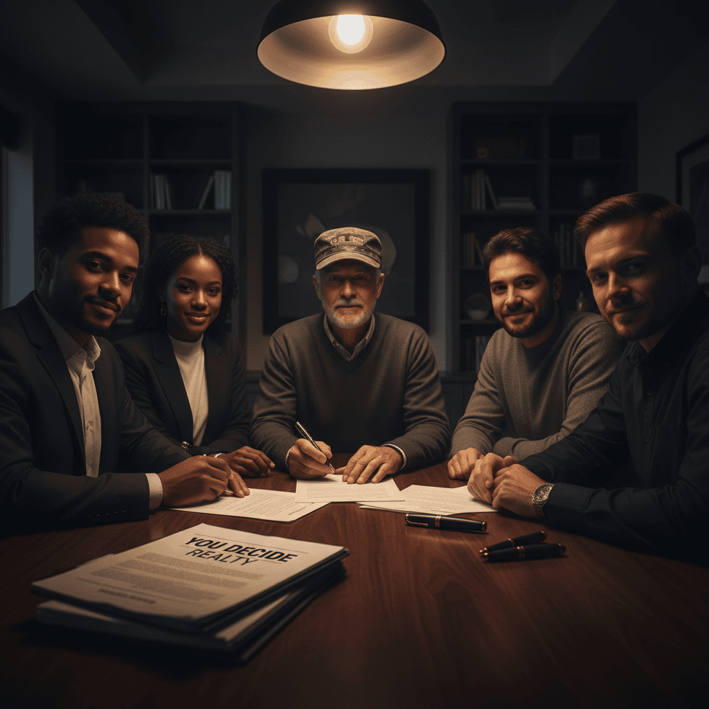 Successful home closing with veteran or community client