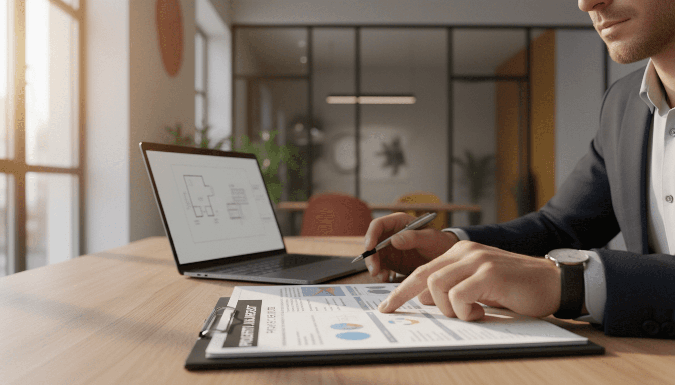 1031 exchange guide article featuring property investment documents and consultation