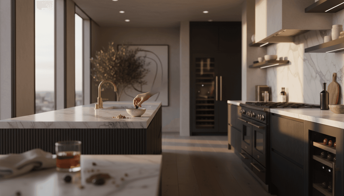 Luxury market insights article highlighting high-end residential features and investment value