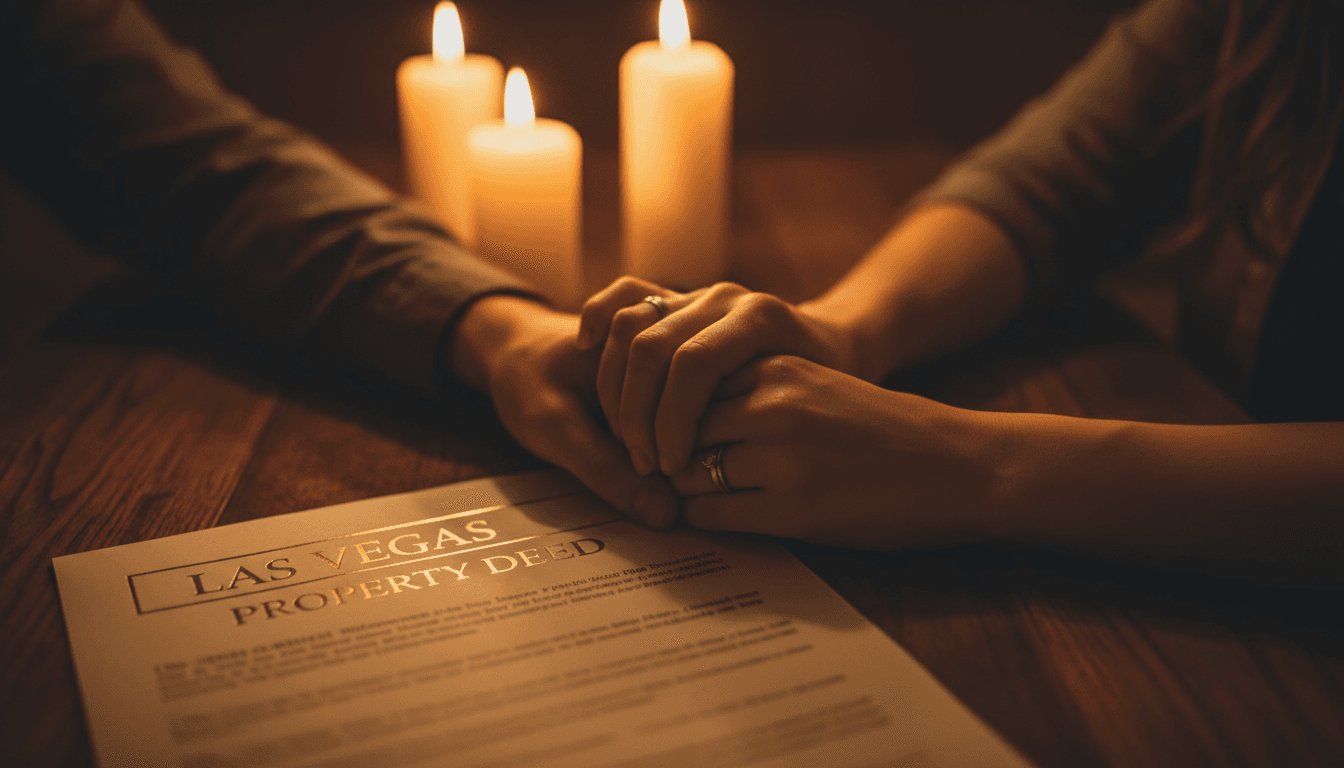 Couple reviewing real estate documents together